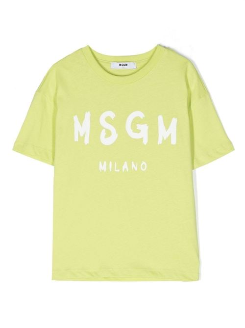 T shirt bambina con stampa MSGM KIDS | MS029372086